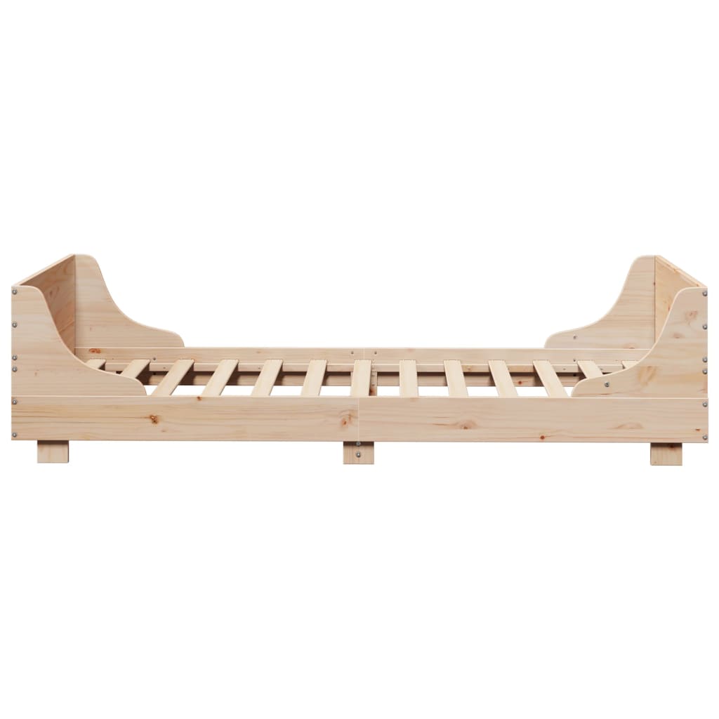 Bed Frame without Mattress 75x190 cm Small Single Solid Wood Pine